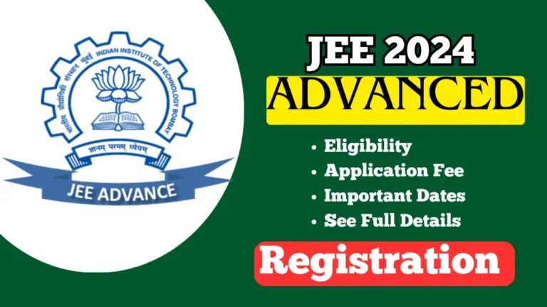 JEE Advanced Registration 2024