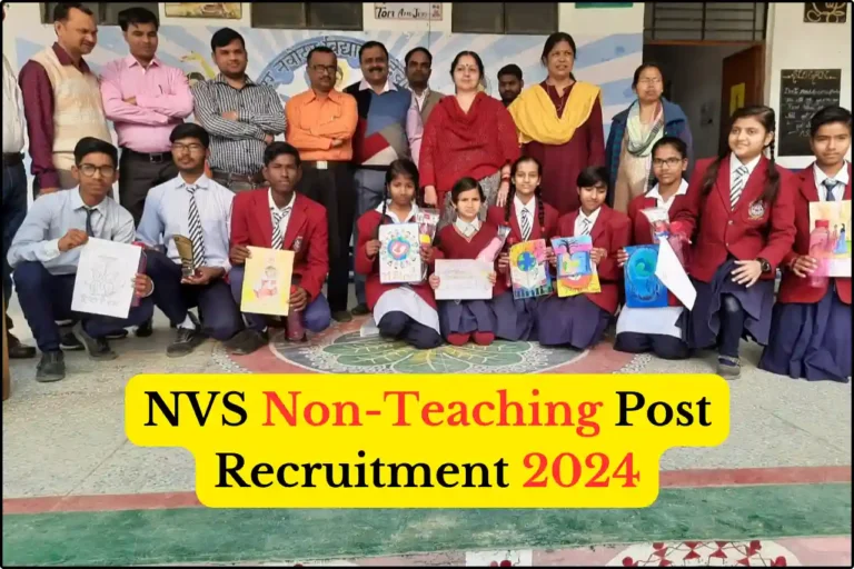 NVS Non-Teaching Post Recruitment 2024