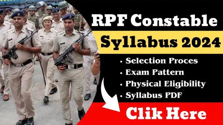 RPF Constable Syllabus 2024
