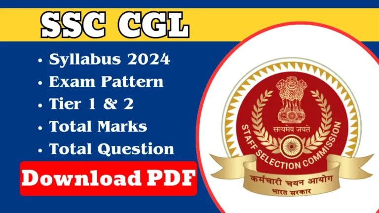 SSC CGL Syllabus 2024