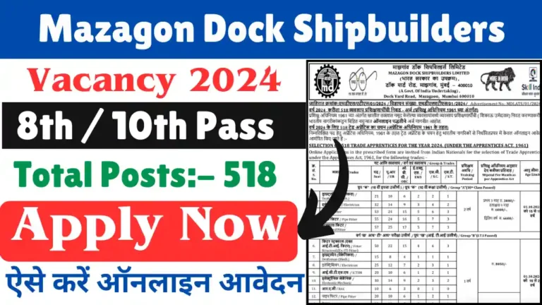 Mazagon Dock Shipbuilders Vacancy 2024