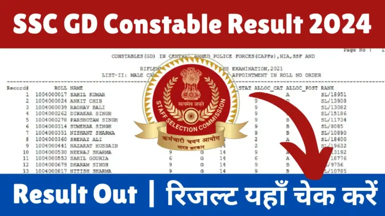SSC GD Constable Result 2024
