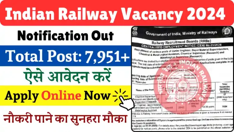 Indian Railway Vacancy 2024