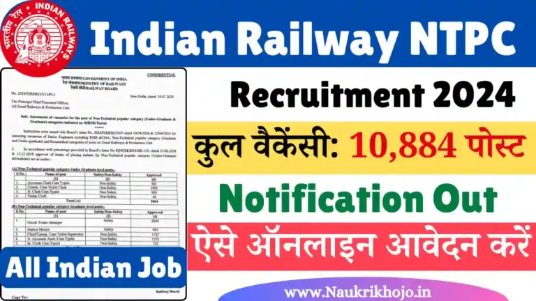 Railway NTPC Vacancy 2024