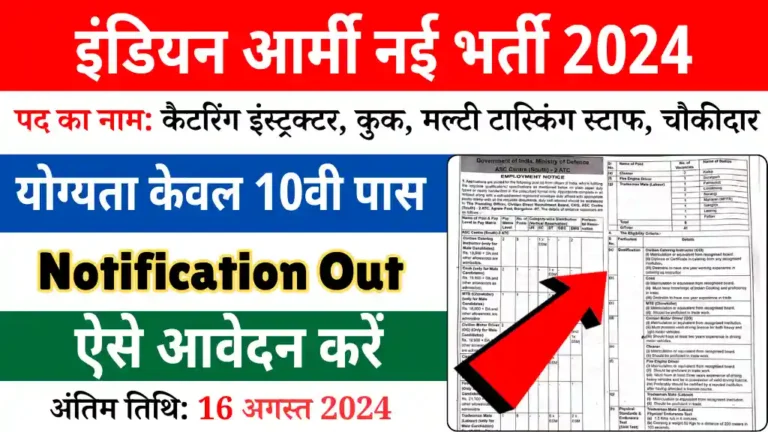 Army ASC Centre Vacancy 2024