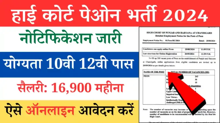 High Court Peon Vacancy 2024