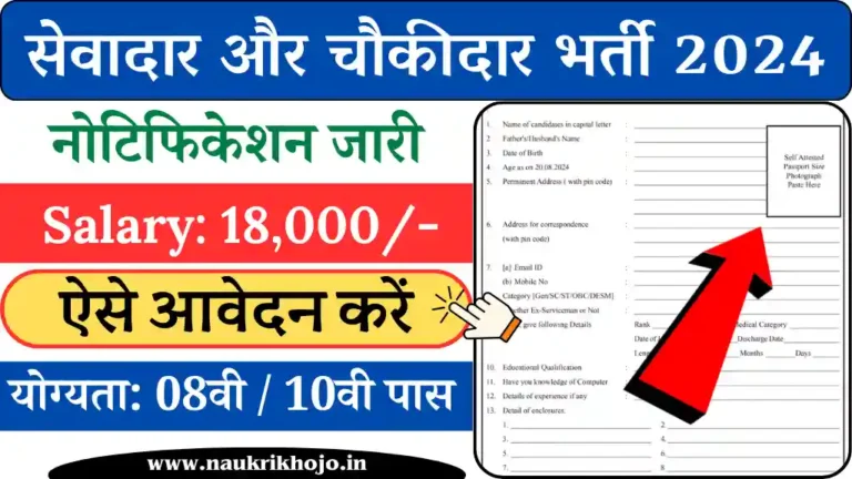 PSSSB Sewadar Chowkidar Vacancy 2024