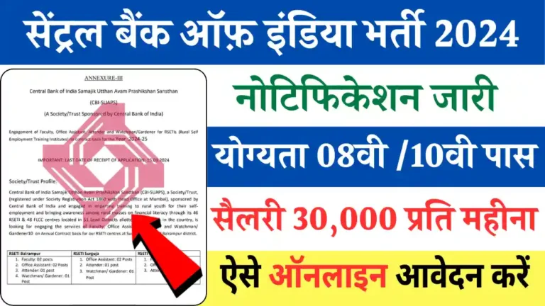 Central Bank Vacancy 2024