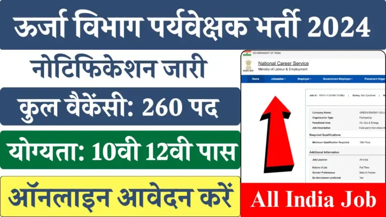 Energy Department Vacancy 2024