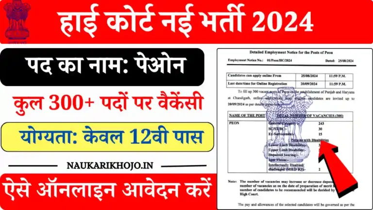 High Court Peon Bharti 2024