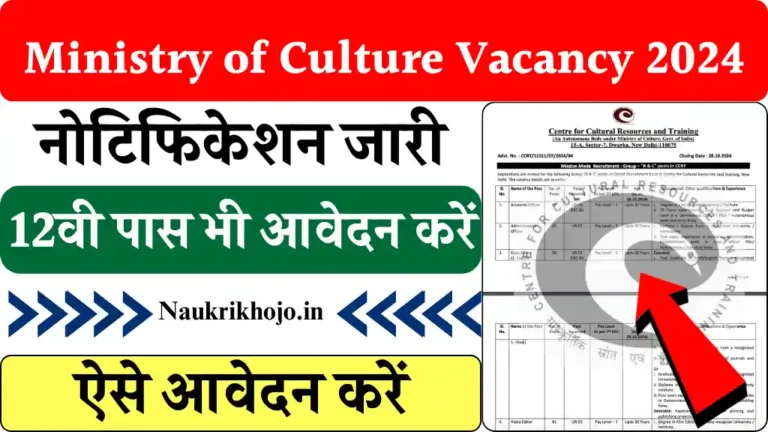 Ministry of Culture Vacancy 2024