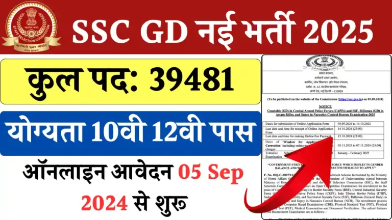 SSC GD Constable Vacancy 2025