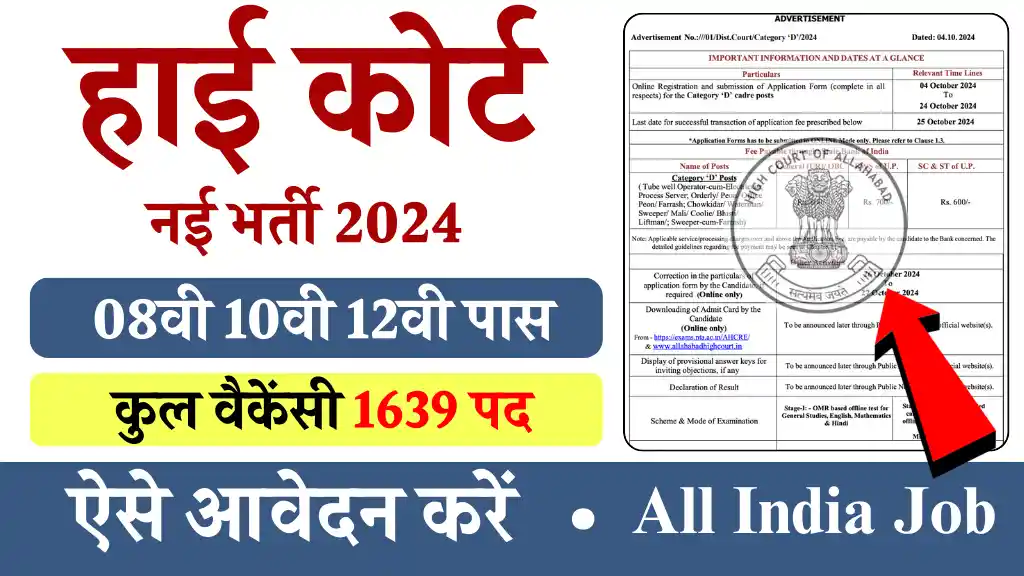 High Court Chowkidar Vacancy 2024