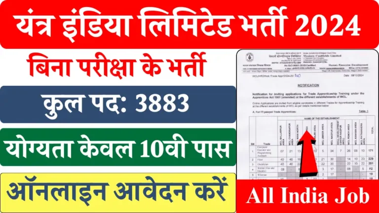 Yantra India Limited Vacancy 2024