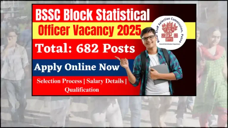 Block Statistical Officer Vacancy 2025