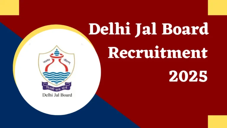 Delhi Jal Board Bharti 2025
